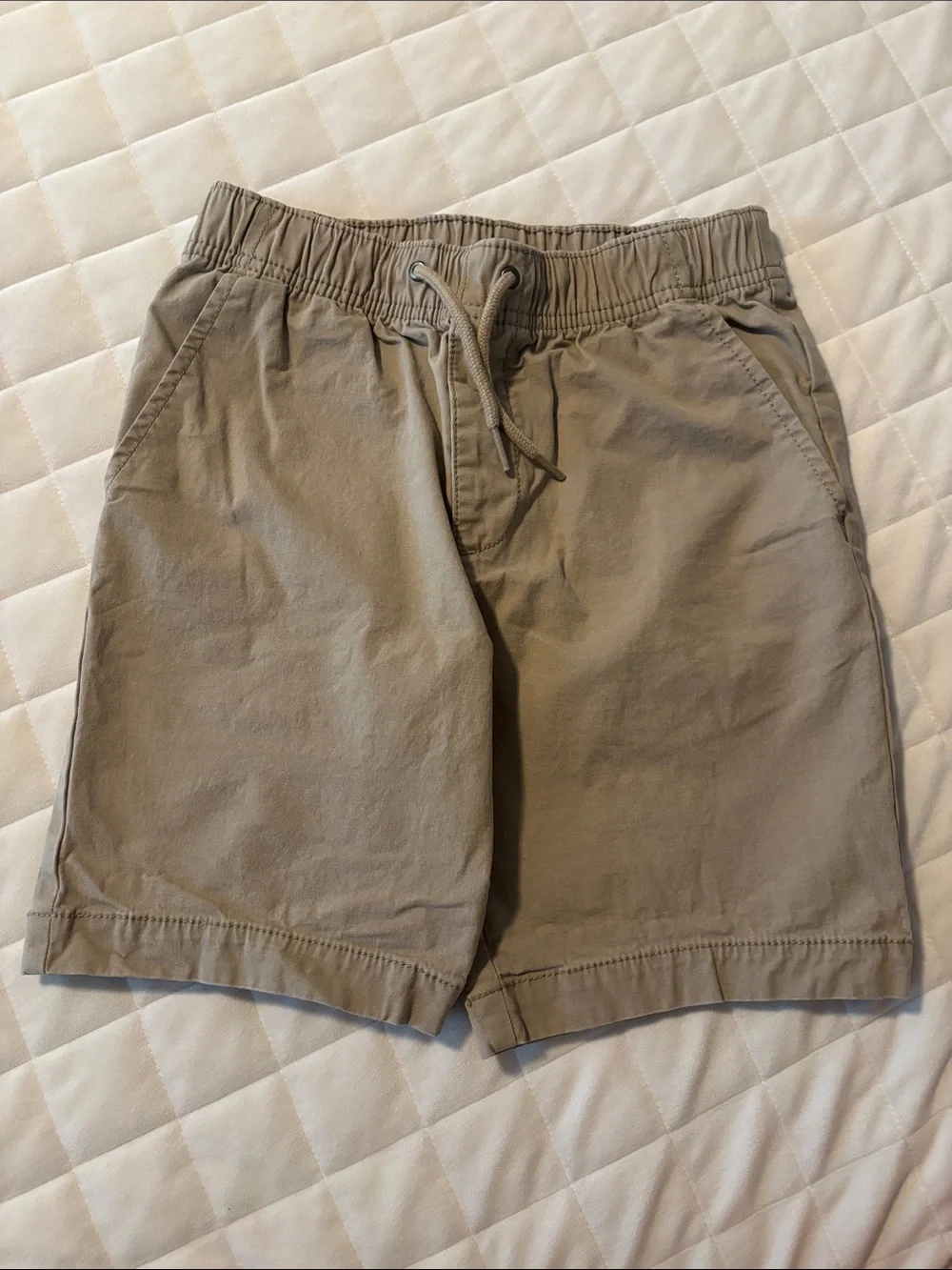 GAP Boys' Tan Elastic Waist Drawstring Shorts